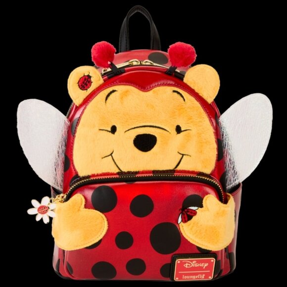 Winnie The Pooh Loungefly Ladybug Cosplay Halloween Backpack Ladybird Disney - Picture 2 of 7
